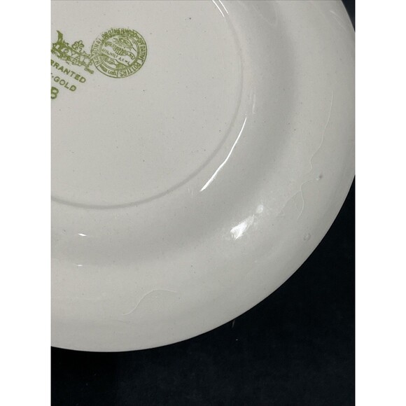 VTG 3 Royal National Brotherhood Operative Potters 22k Gold Bread Plates 6” 5265 - Picture 8 of 12